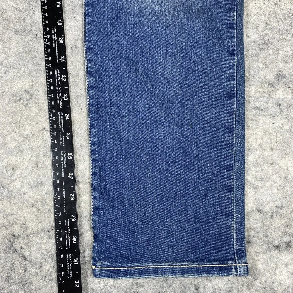 NWT True Religion Rocco Relaxed Skinny‎ Jeans Mens 38x32 Blue Straight Leg Denim